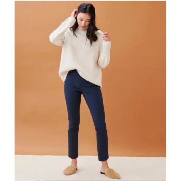 Jenni Kayne Pants - Jenni Kayne Blue High Waist Skinny Pants Cotton Tencel Casual Womens Size XS